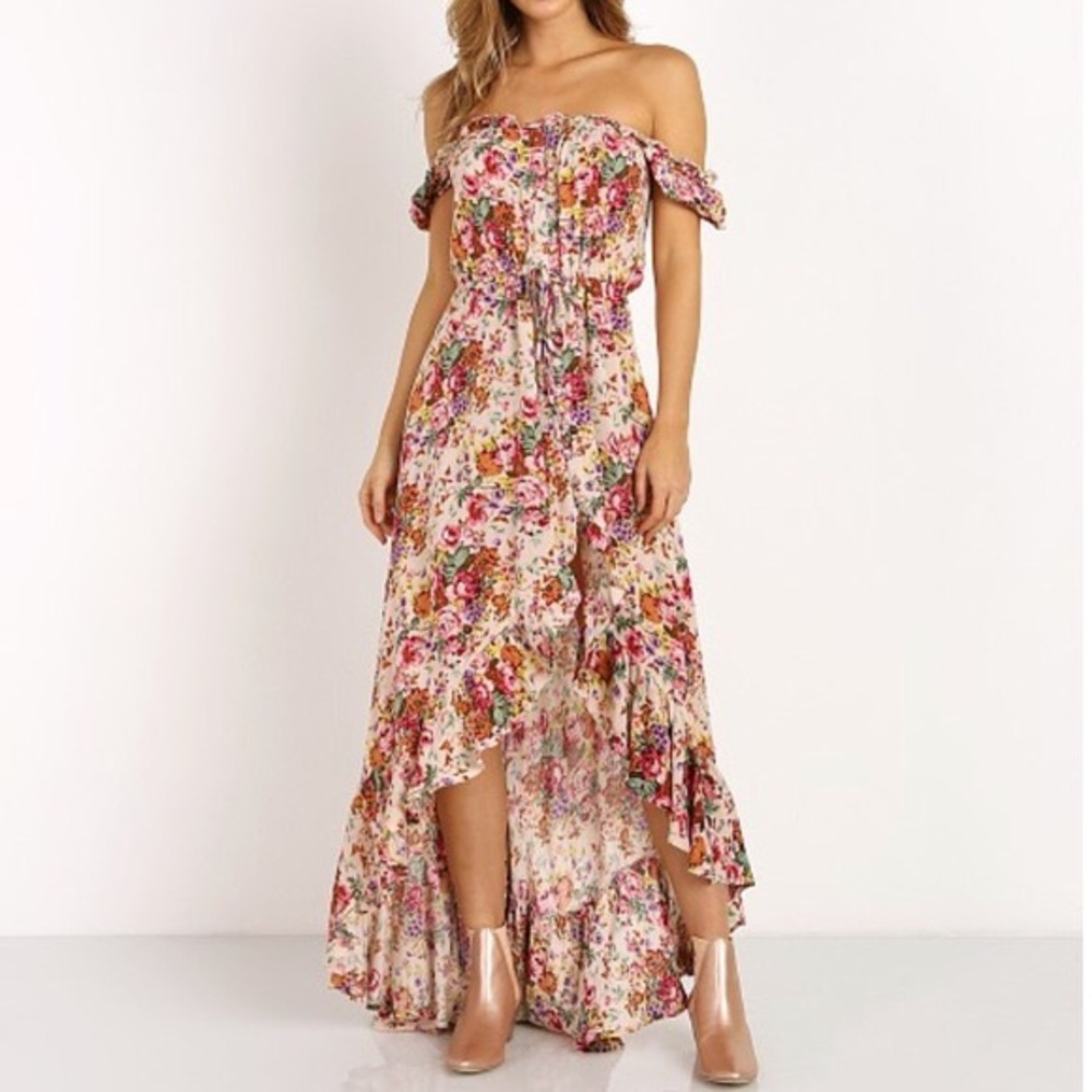 Auguste Willow Day Dress Floral Natural - US 4
